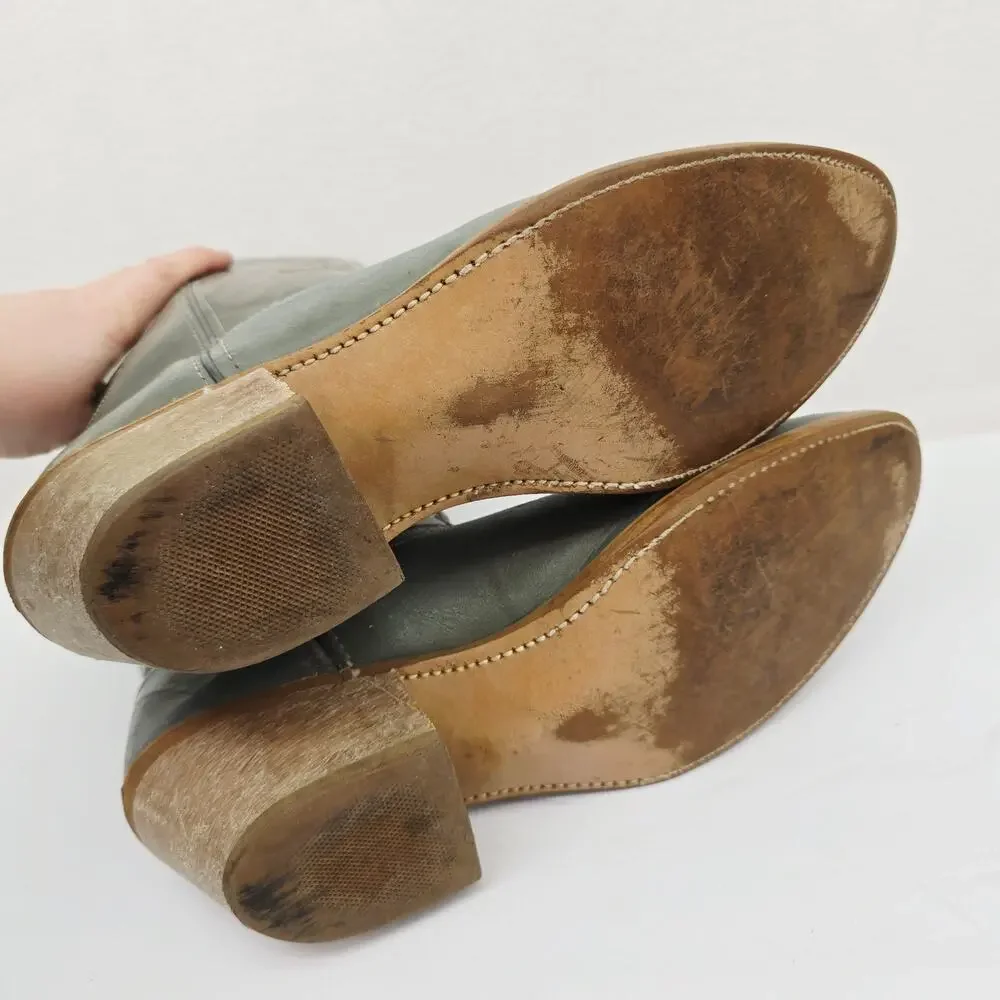 Vintage Acme Men's Western Cowboy Boots Gray 12